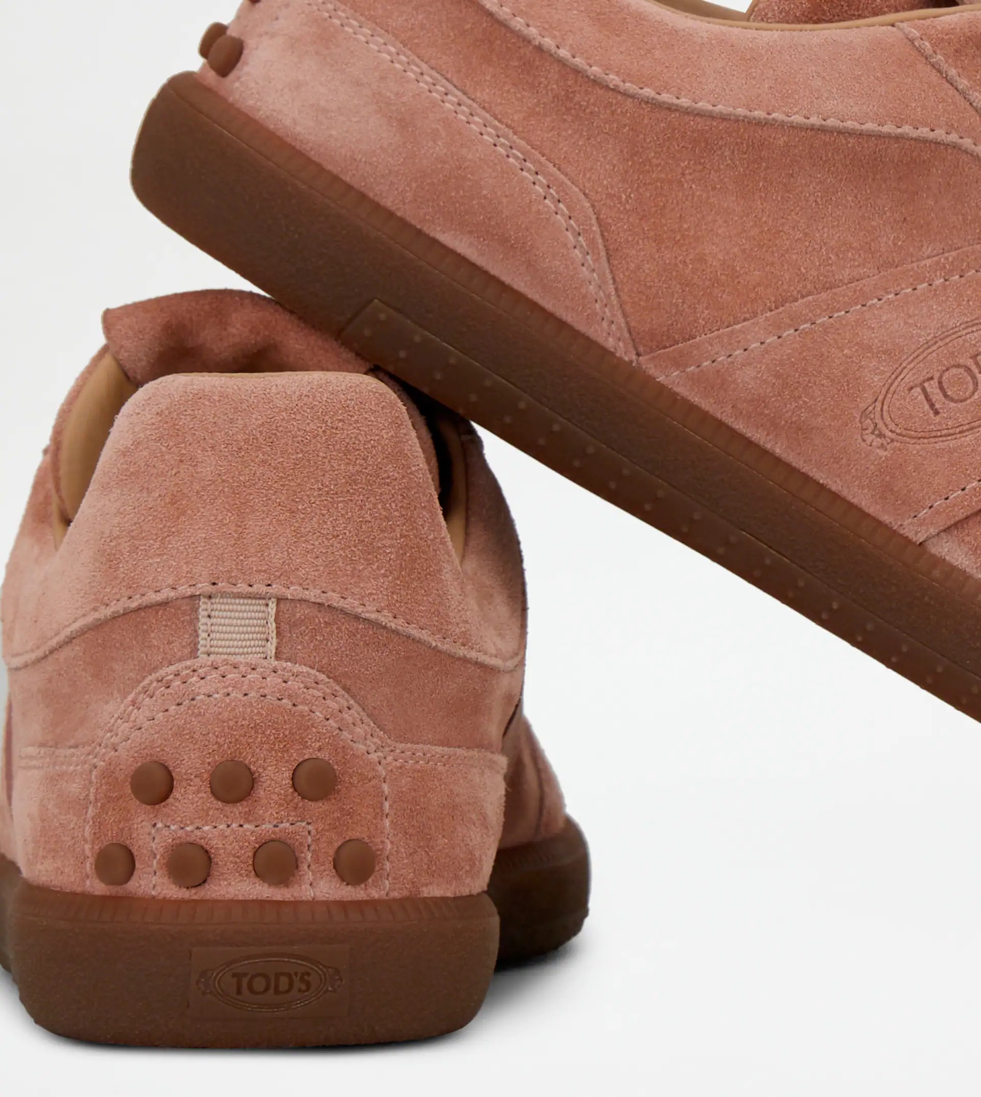 TOD'S TABS SNEAKERS IN SUEDE - PINK - 4