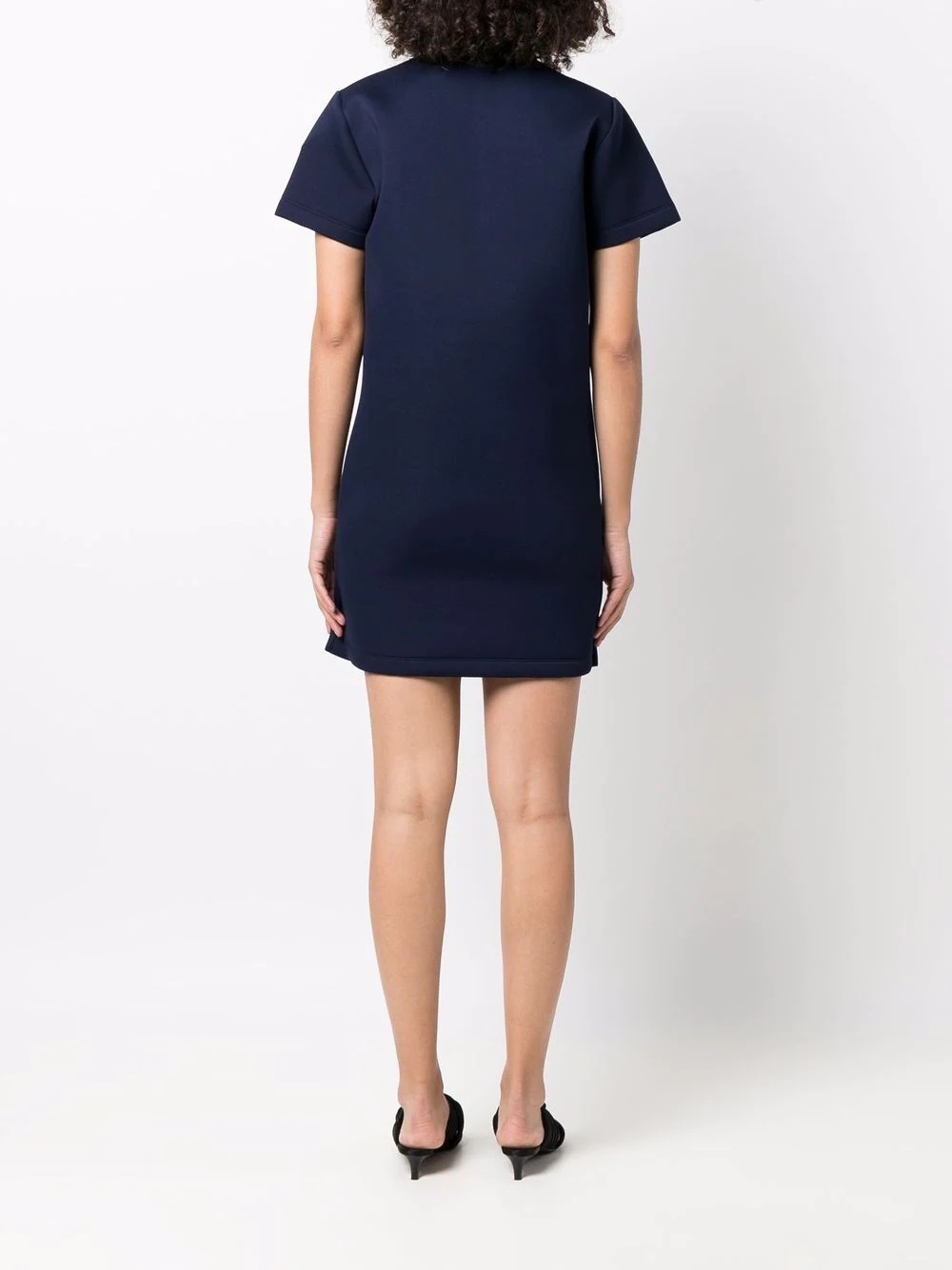 embroidered logo polo dress - 4