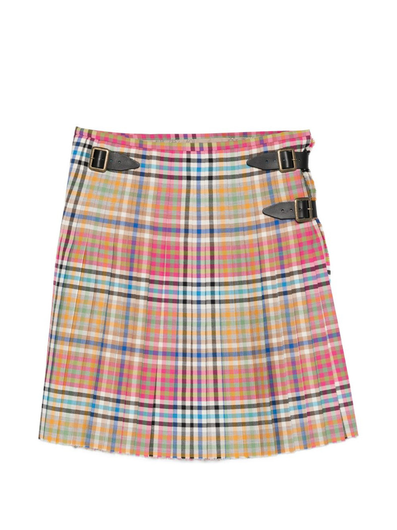Vivienne Westwood plaid frayed skirt outlook