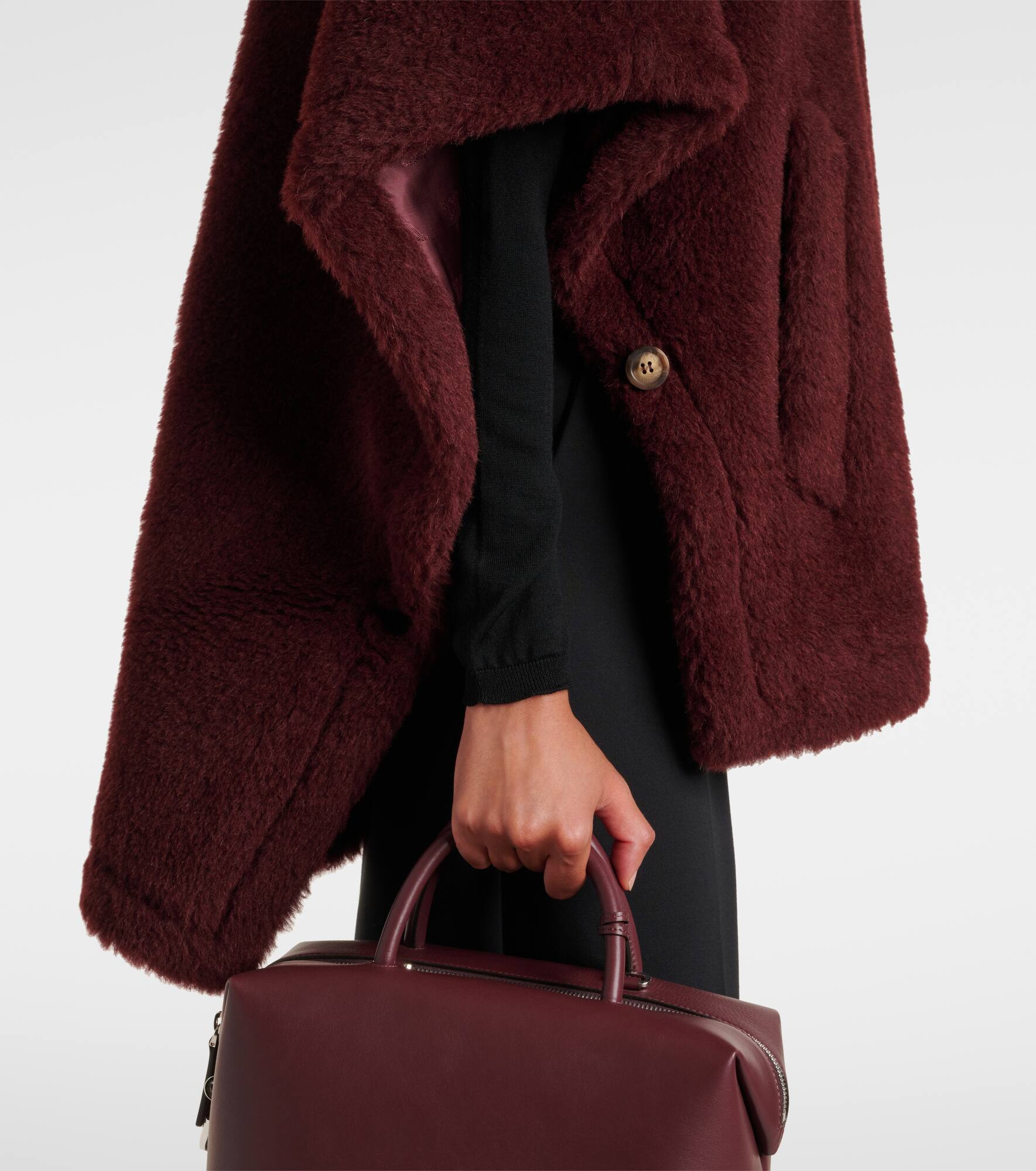 Tebe alpaca wool-blend cape - 5