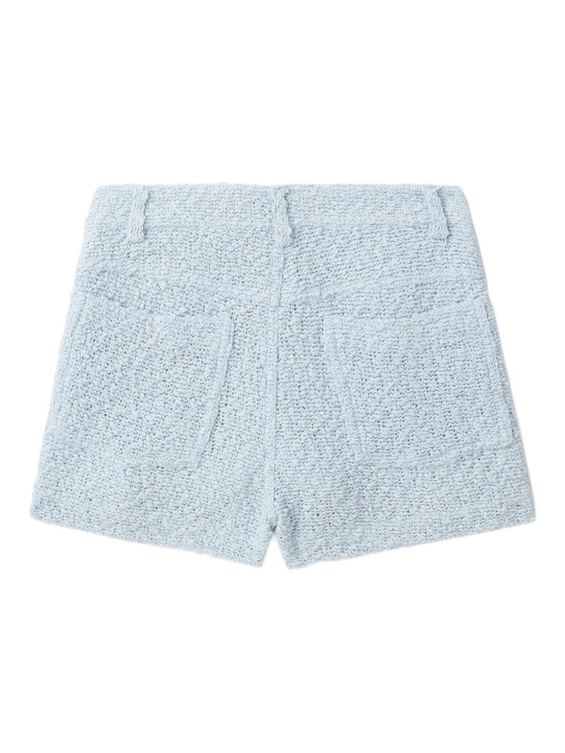 high-waisted tweed shorts 6
