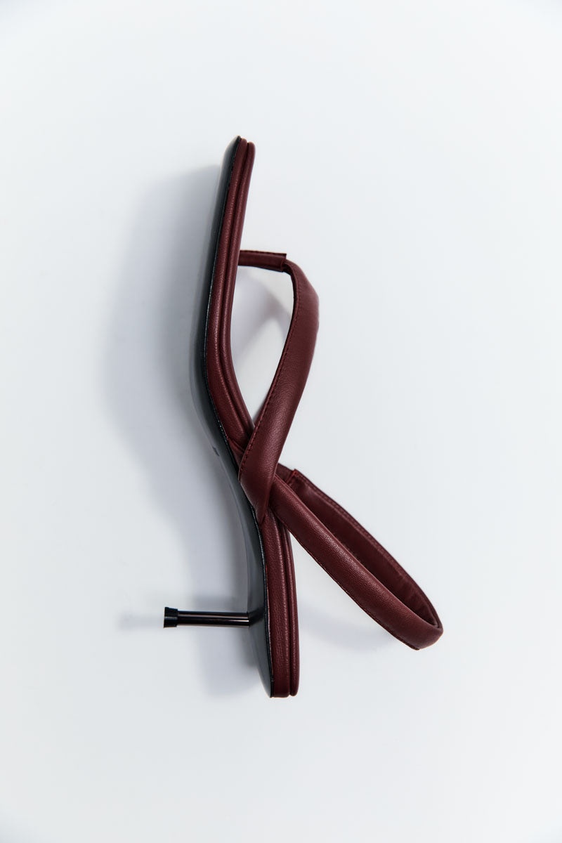Thong Heel - Plum - 6