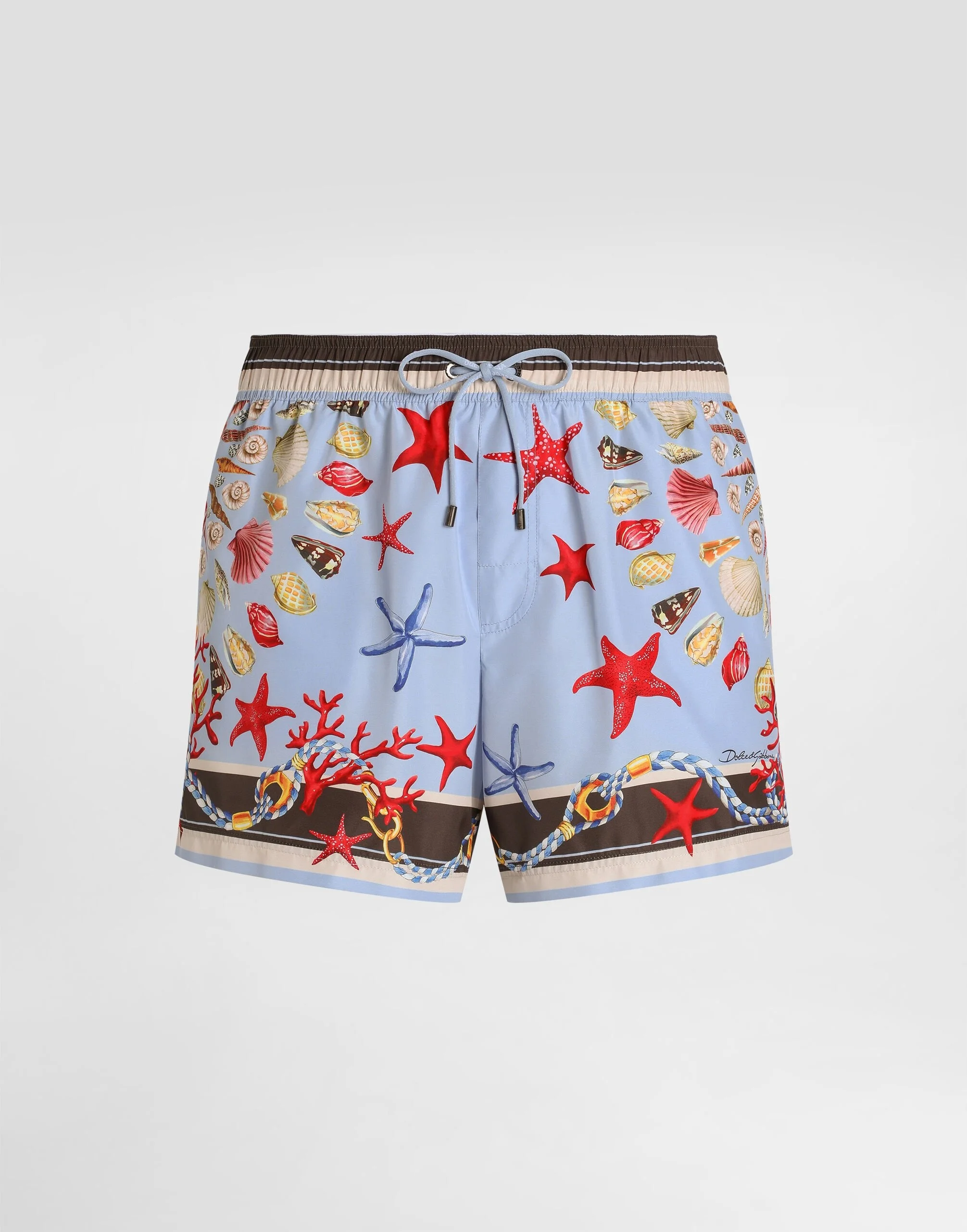 Shell-print short swim boxer shorts - 1
