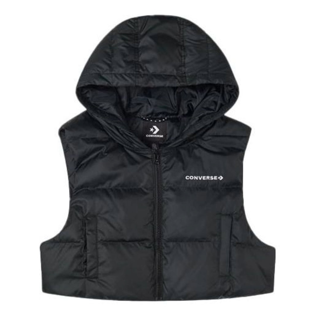 (WMNS) Converse Convertible Long Down Jacket 'Black' 10021982-A02 - 3