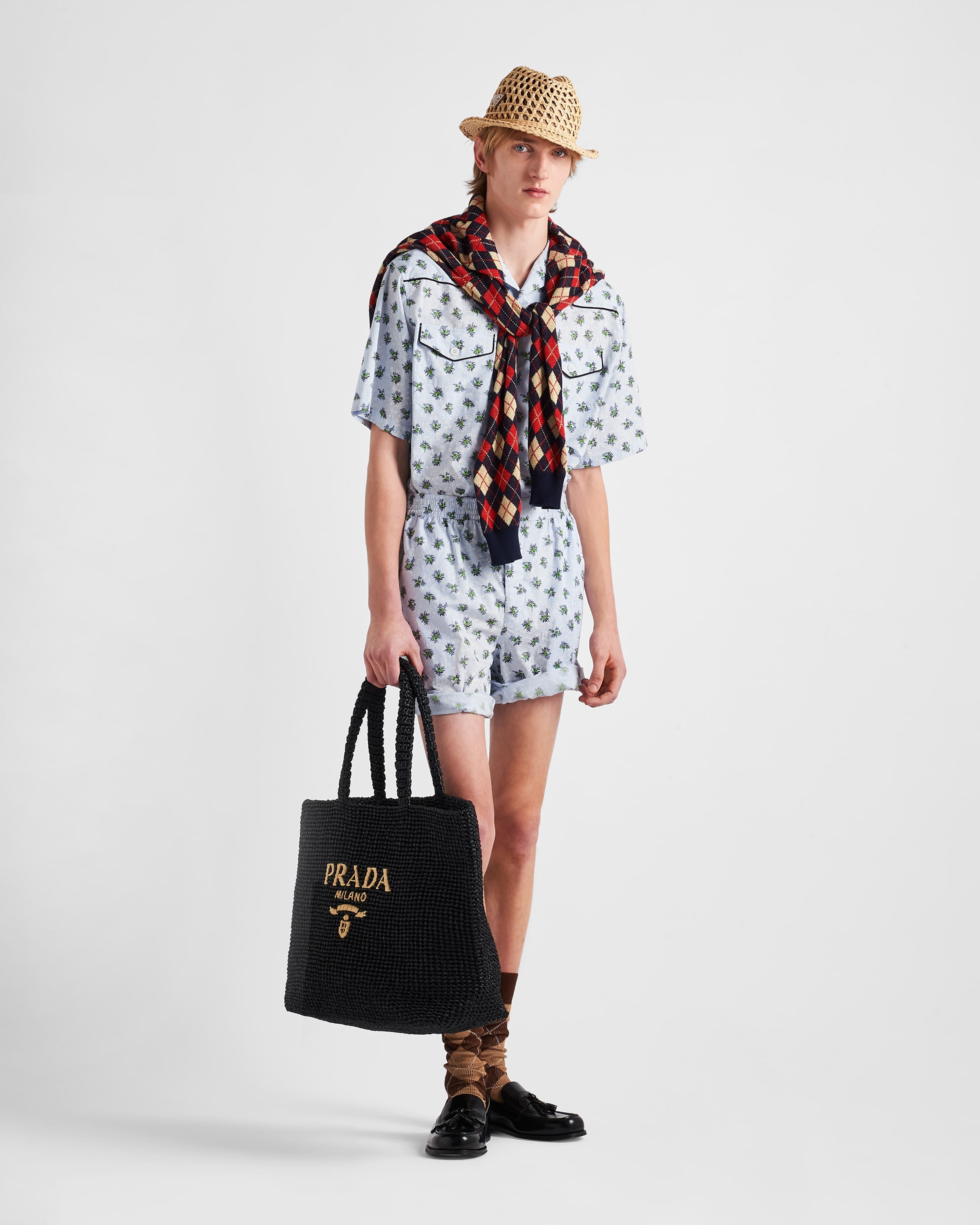 Printed cotton Bermudas - 2