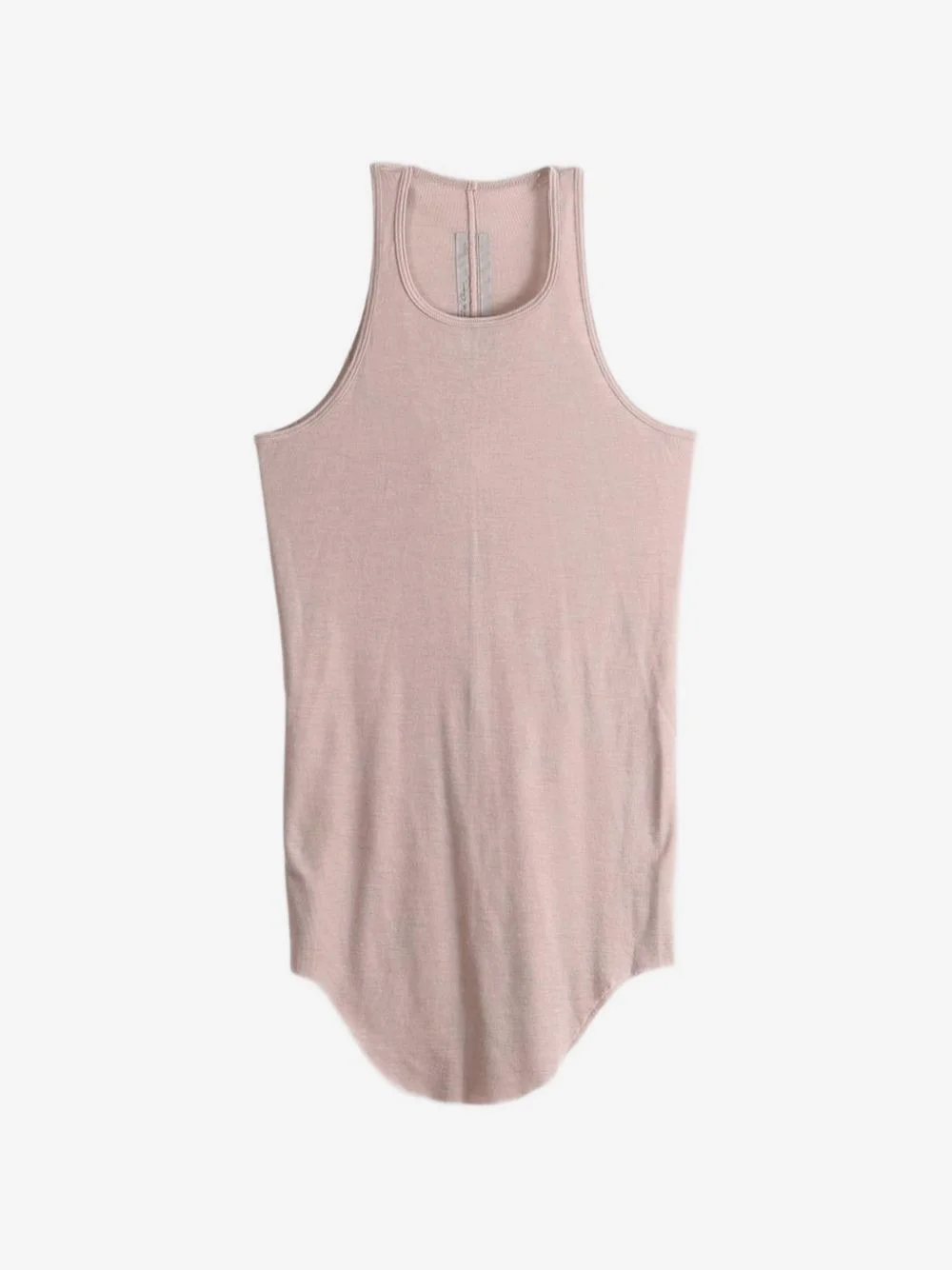 curved-hem racerback tank top - 1