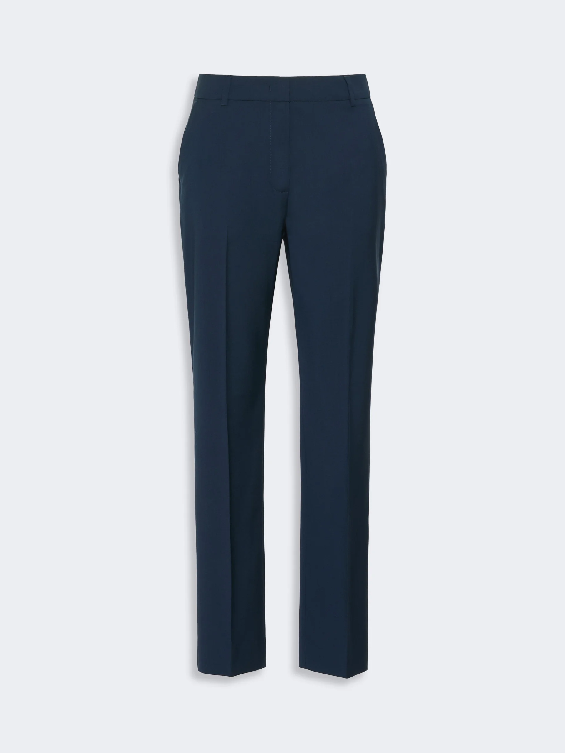 CANON Stretch wool cigarette trousers - NAVY - 1