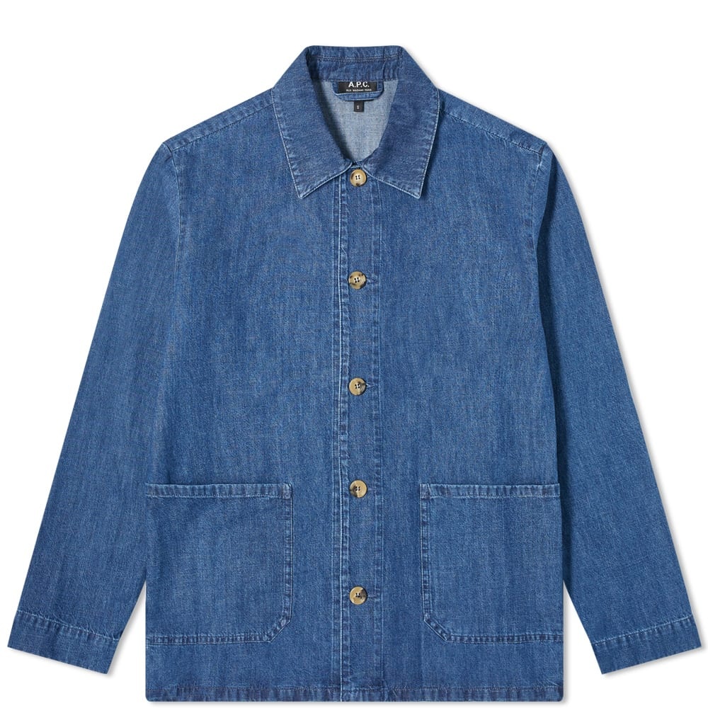 A.P.C. Kerlouan Denim Chore Jacket - 1