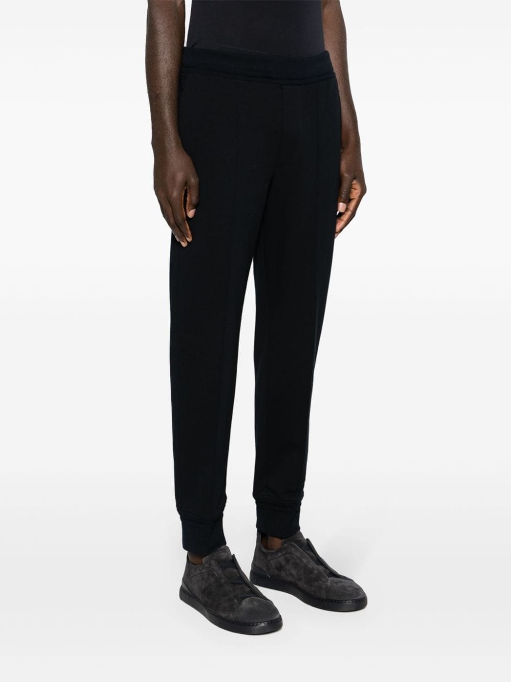 mid-rise tapered track trousers - 3