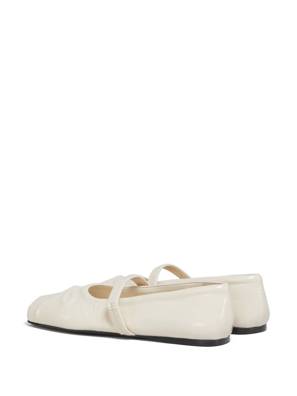 patent-leather ballerina shoes - 3