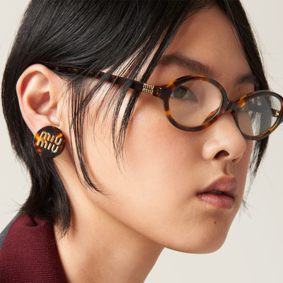 Miu Miu Plexiglas earrings outlook