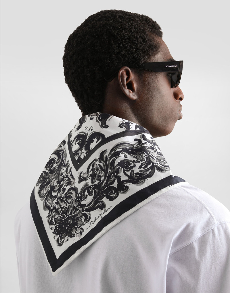 Scarf detail cotton t-shirt 5