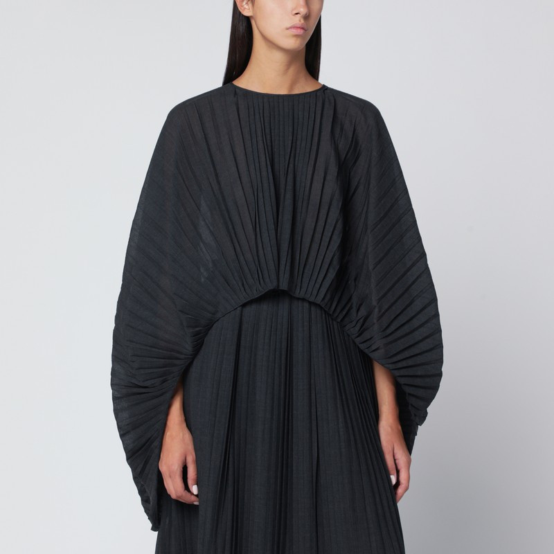 Gray Anthea-Atelier pleated cape 1