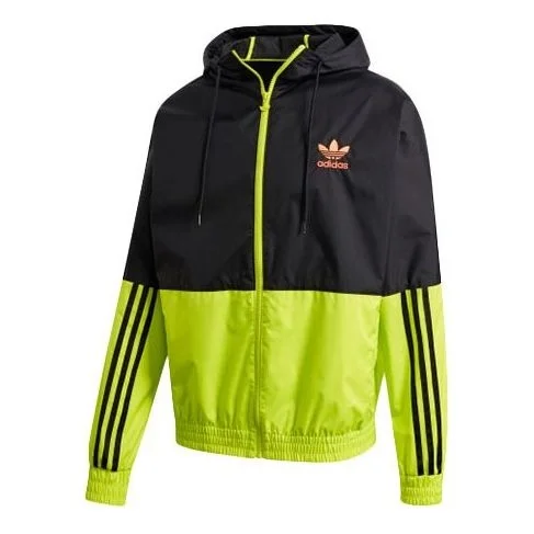 adidas originals Colorblock Zipper Sports Jacket Yellow GK5924 - 1