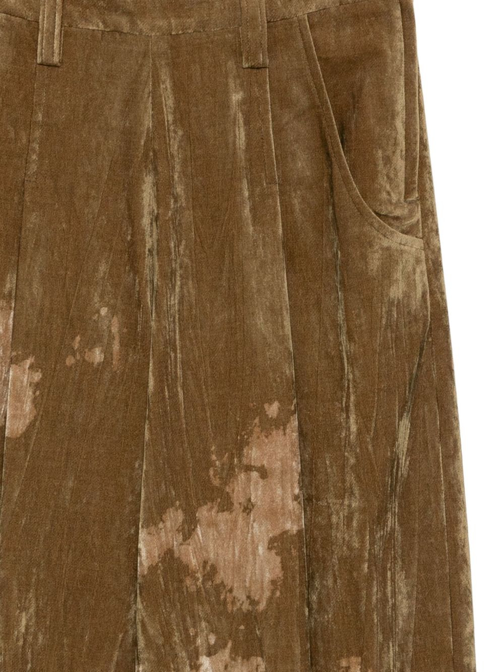 discharge-printed trousers - 3