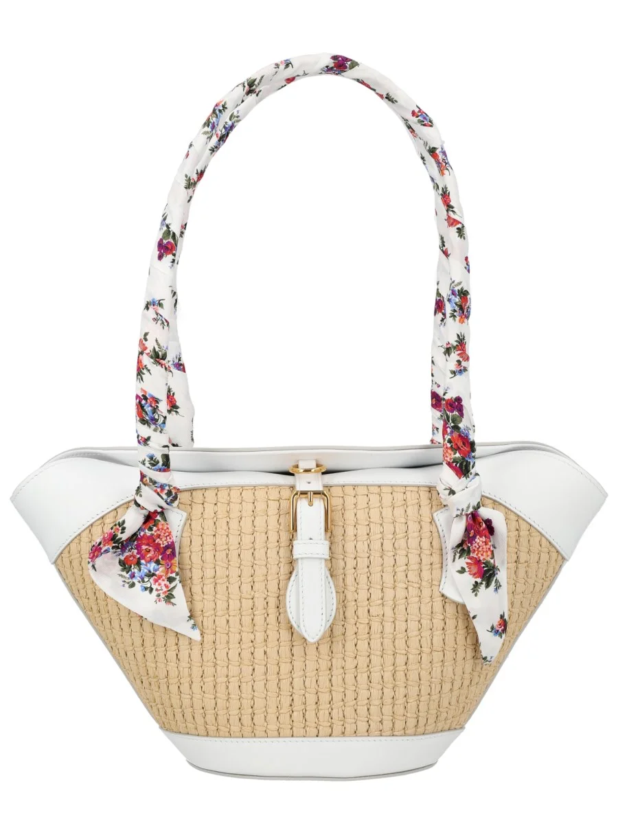 LEATHER BLEND CAPRI BAG - 1