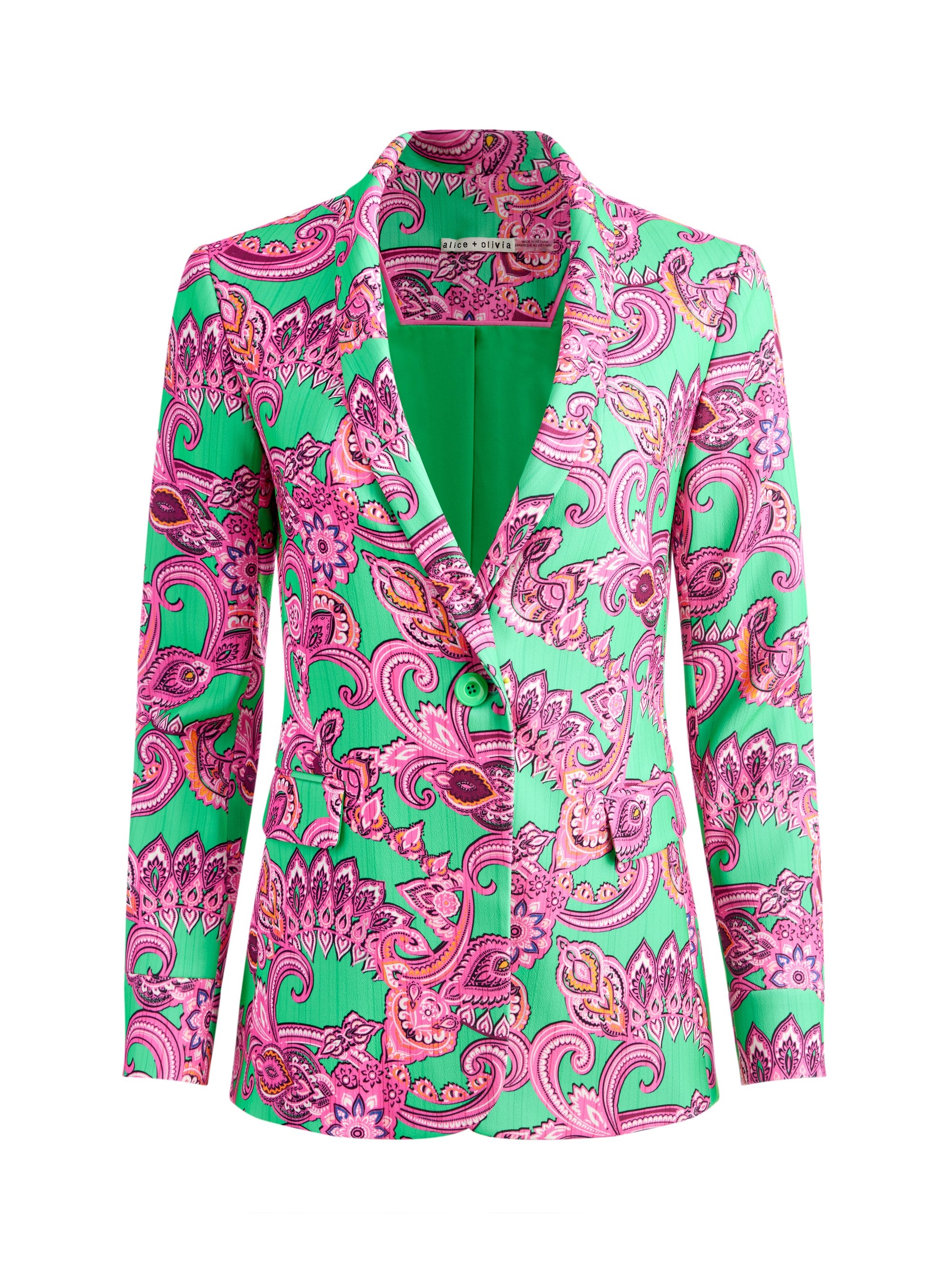 MACEY CUFFED SHAWL COLLAR BLAZER - 1
