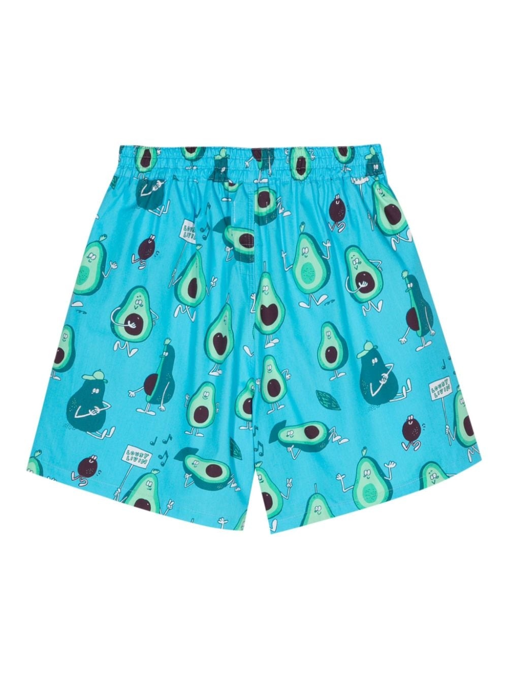 graphic-print cotton shorts - 2