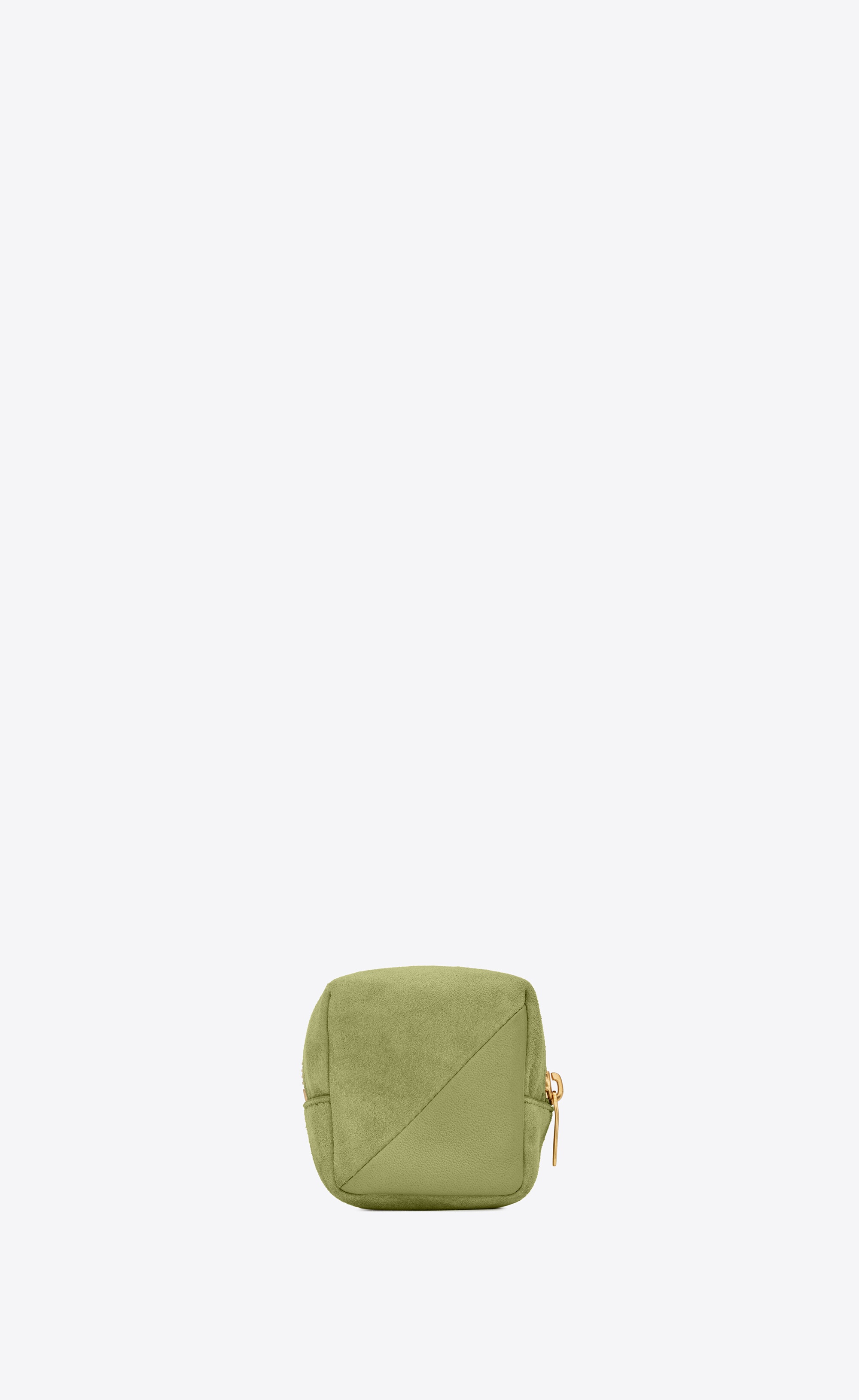 jamie cube charm in suede and lambskin - 2