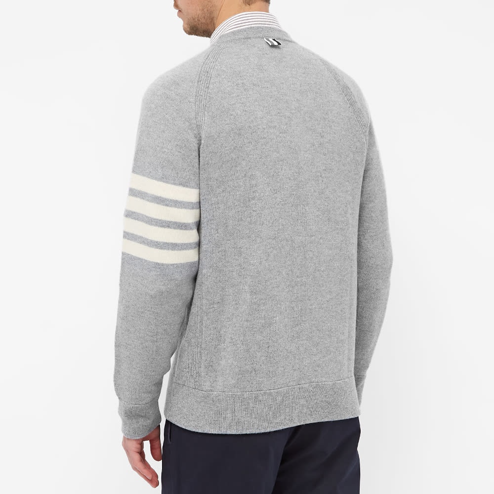 Thom Browne Arm Stripe Cashmere Crew Sweat - 5