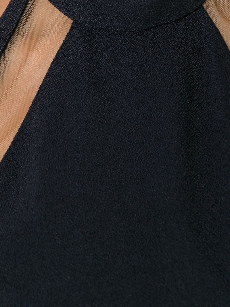 sheer panel evening gown 5