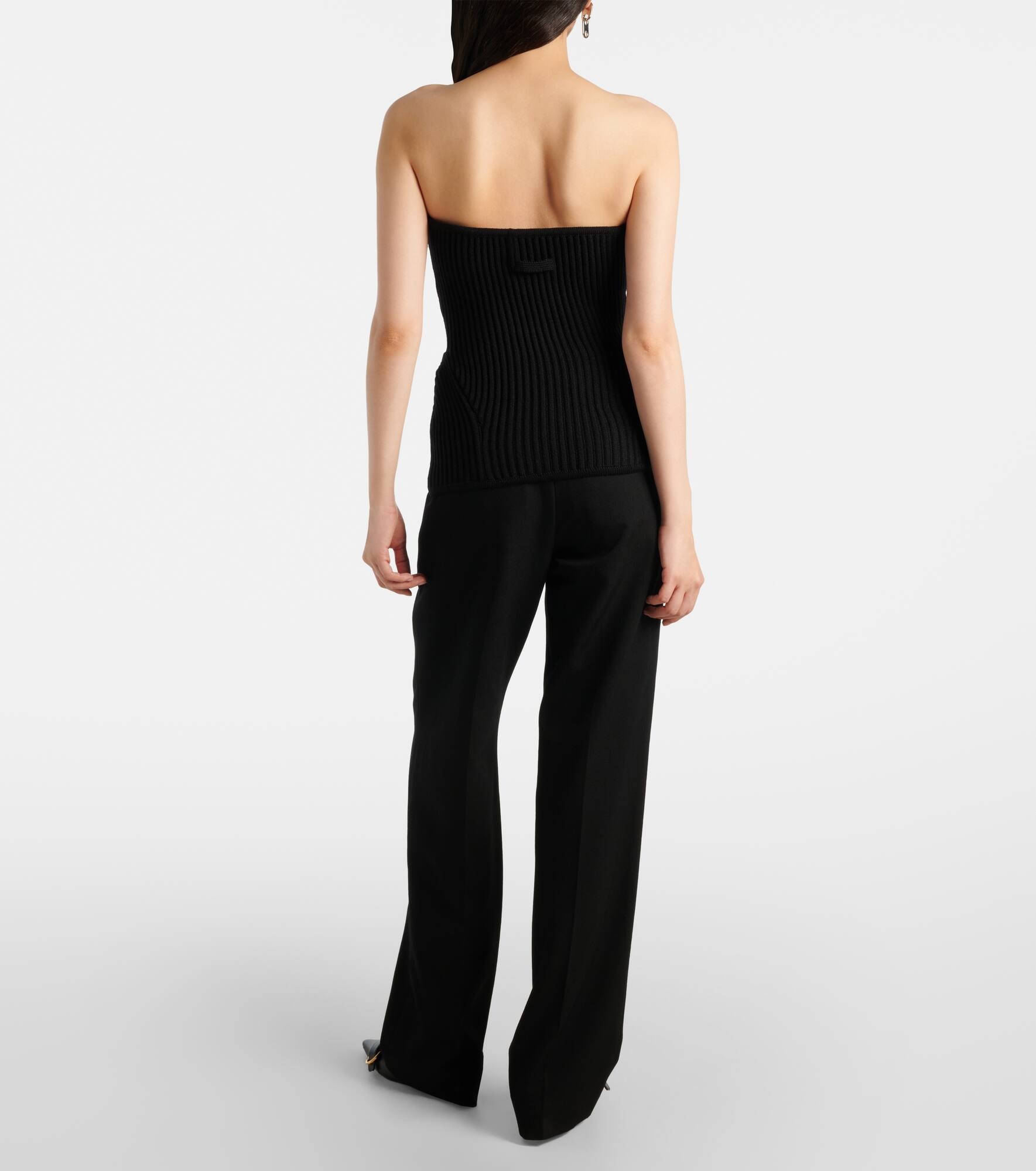Ribbed-knit wool-blend corset - 3