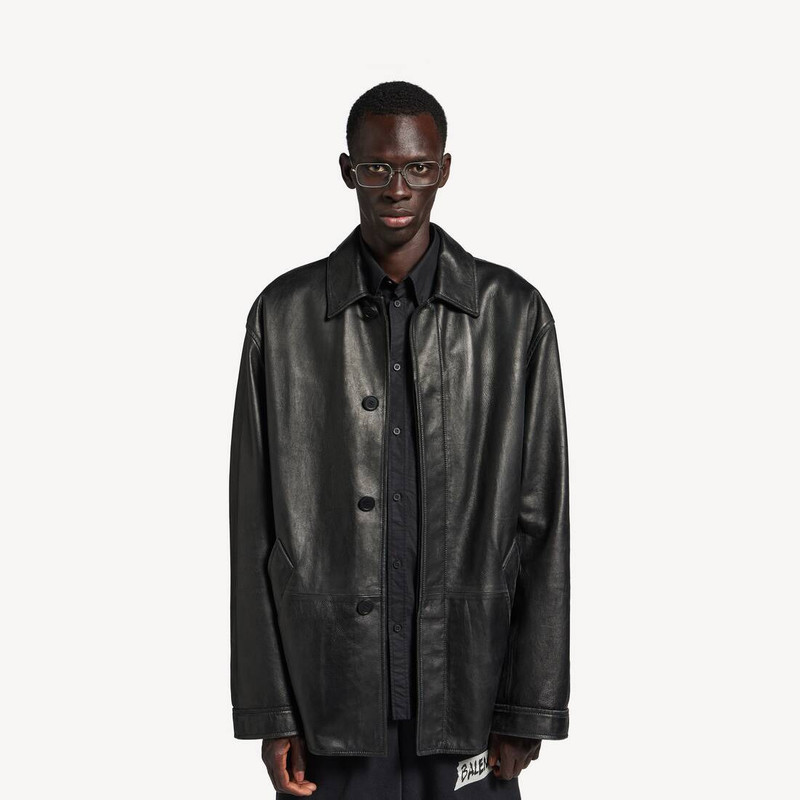 Men's Carcoat Jacket in Black 5