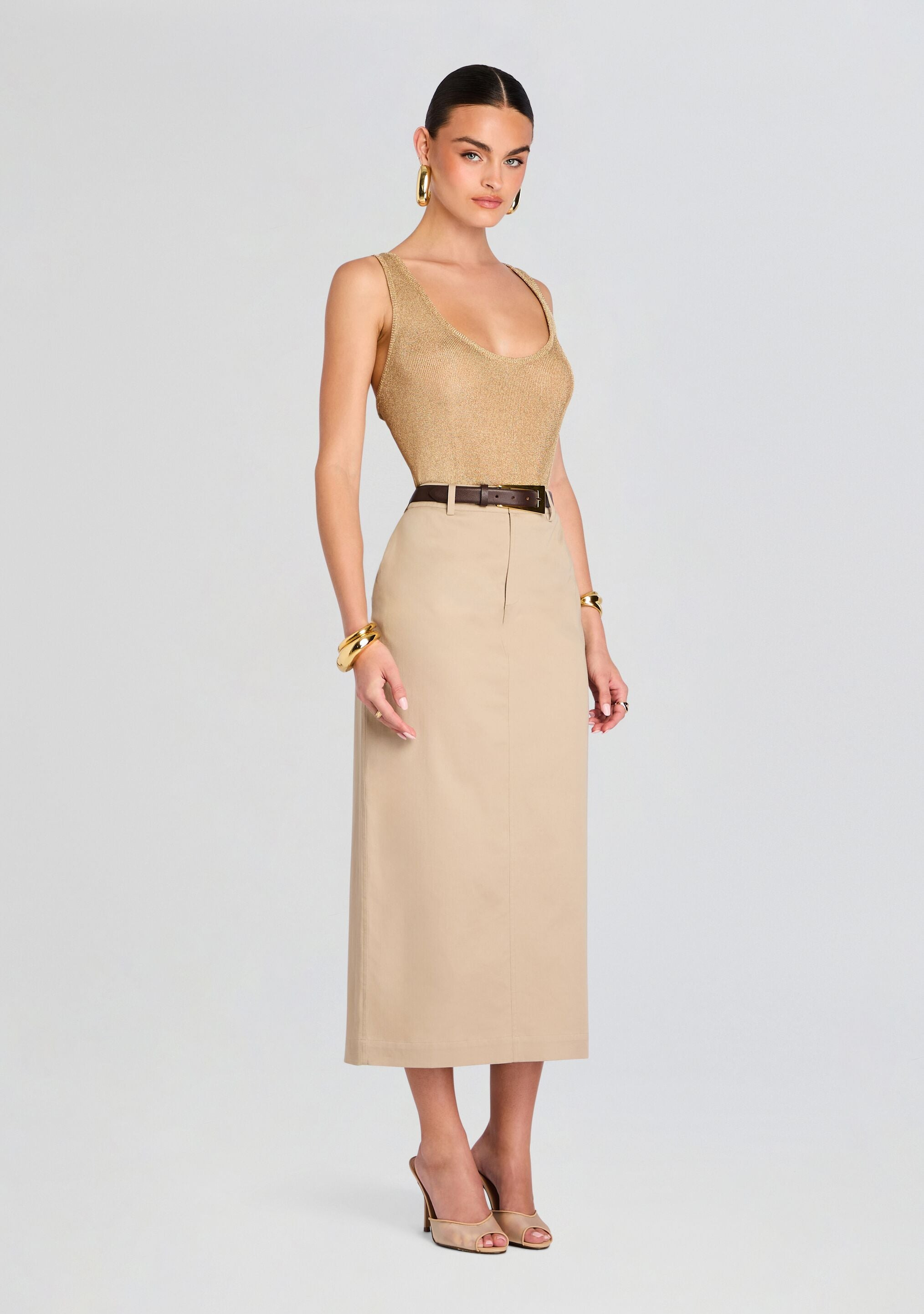 MAJED MIDI SKIRT - 3
