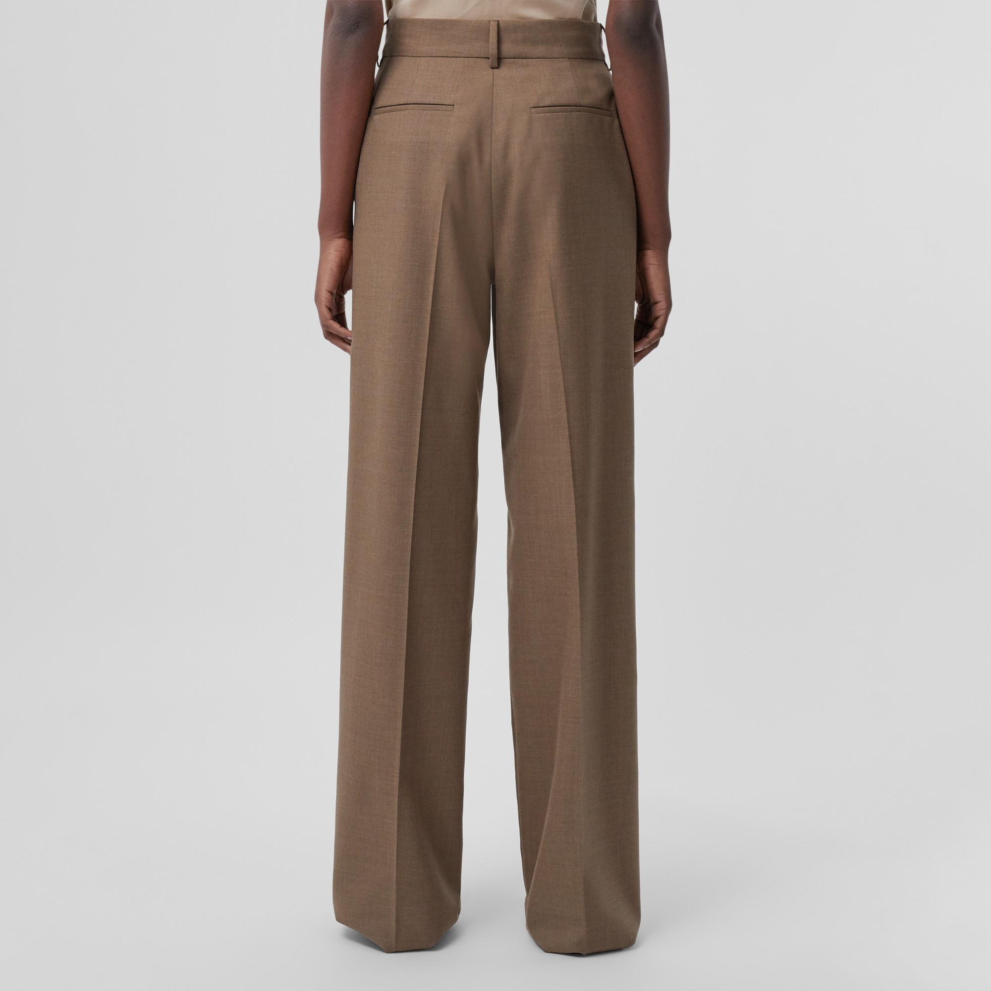 Wool Wide-leg Trousers - 4
