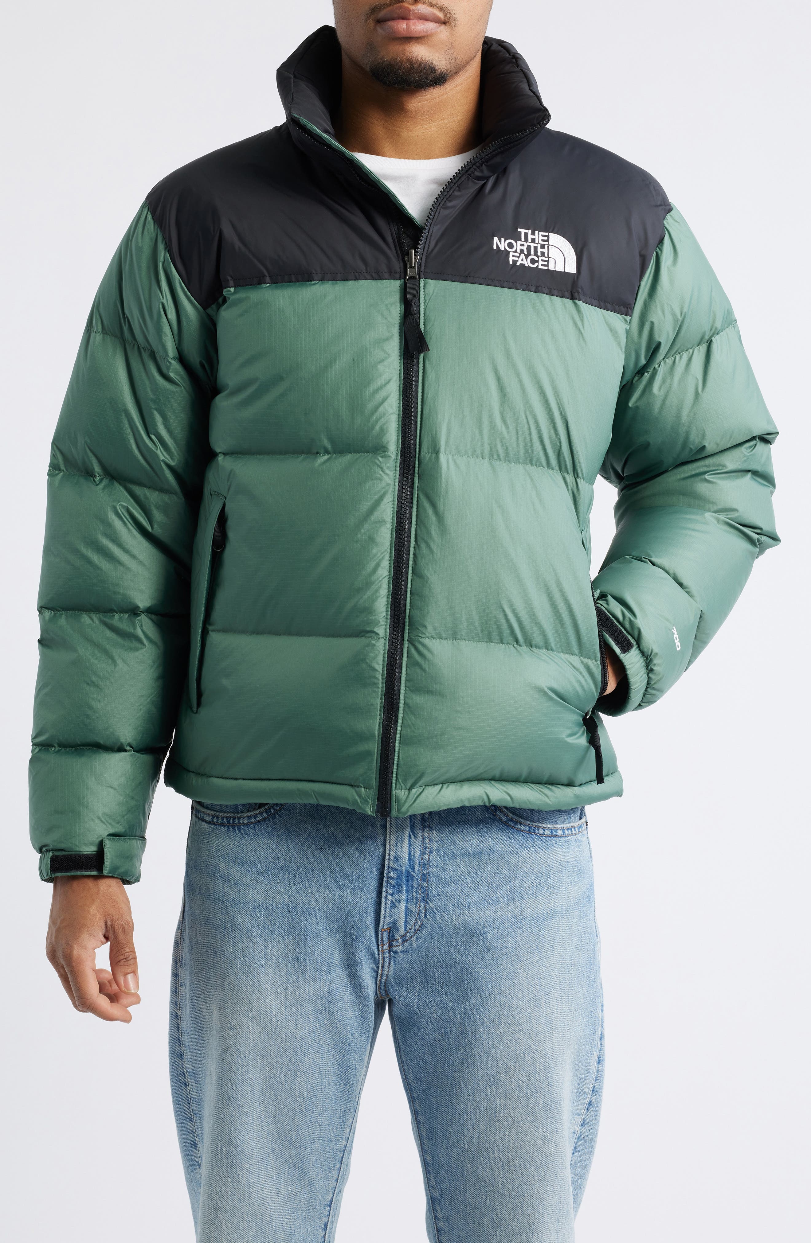 The North Face 1996 Retro Nuptse 700 Fill Power Down Packable Jacket in Duck Green/Tnf Black at Nord - 4
