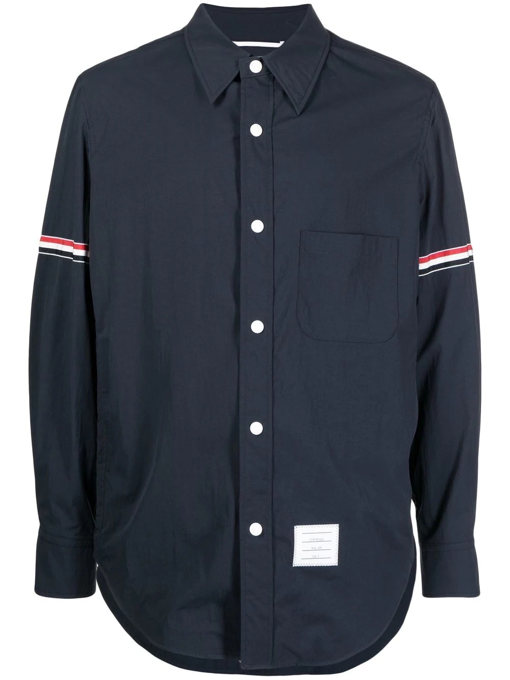 logo-patch long-sleeve shirt - 1