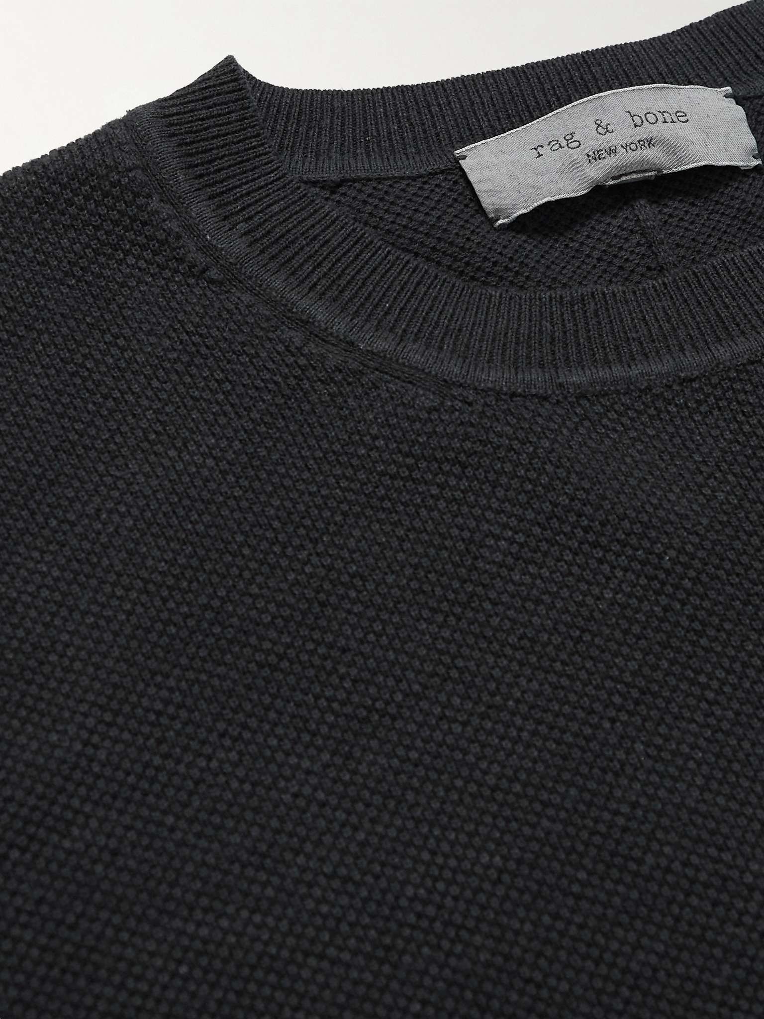 Cotton and Hemp-Blend Piqué Sweater - 5