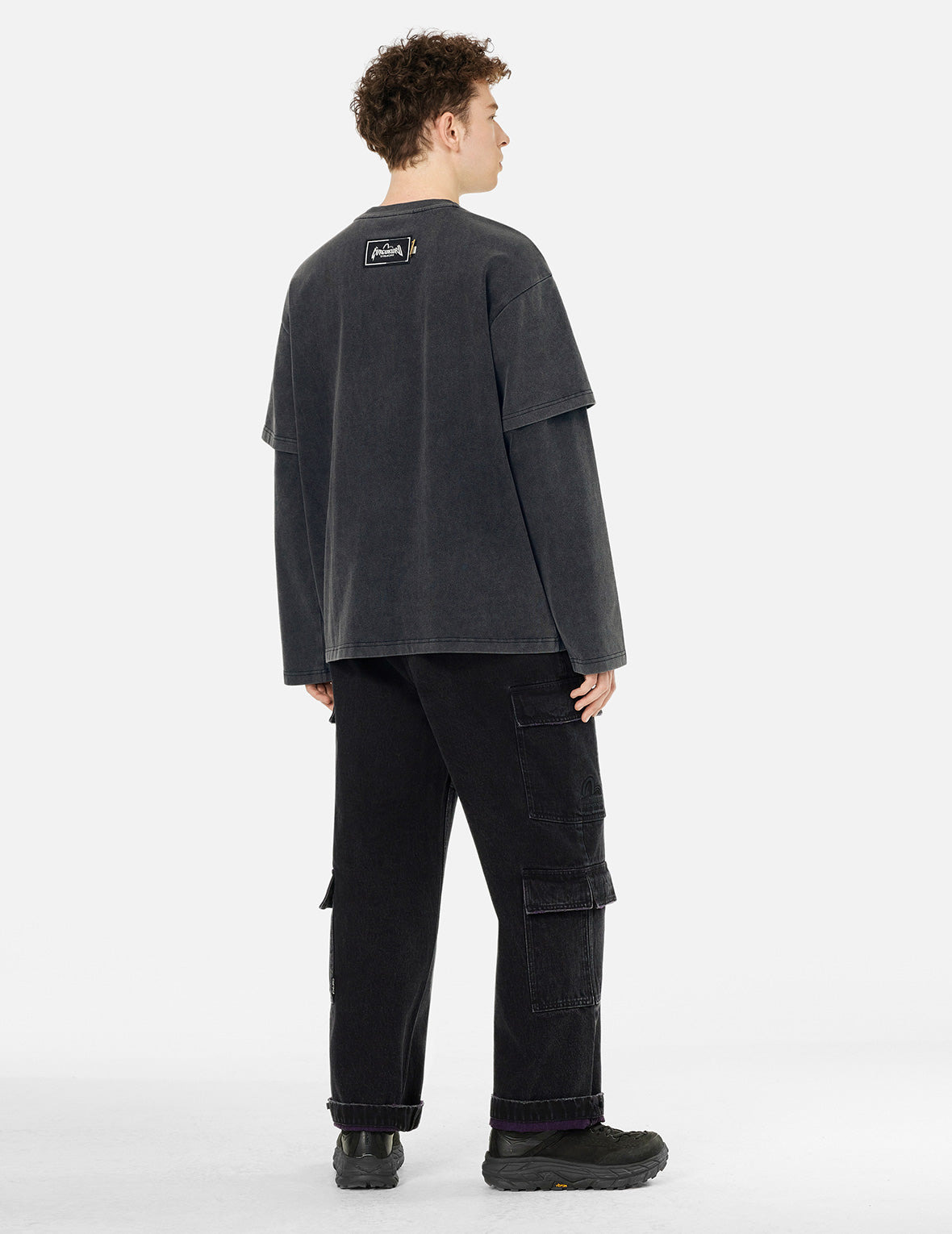 Heavy Washed Regular Fit 2-in-1 Long-Sleeve T-Shirt - 3