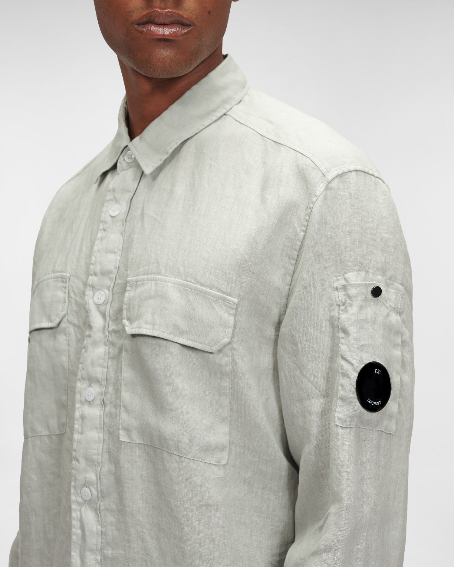 Resined Linen Pocket Shirt - 6
