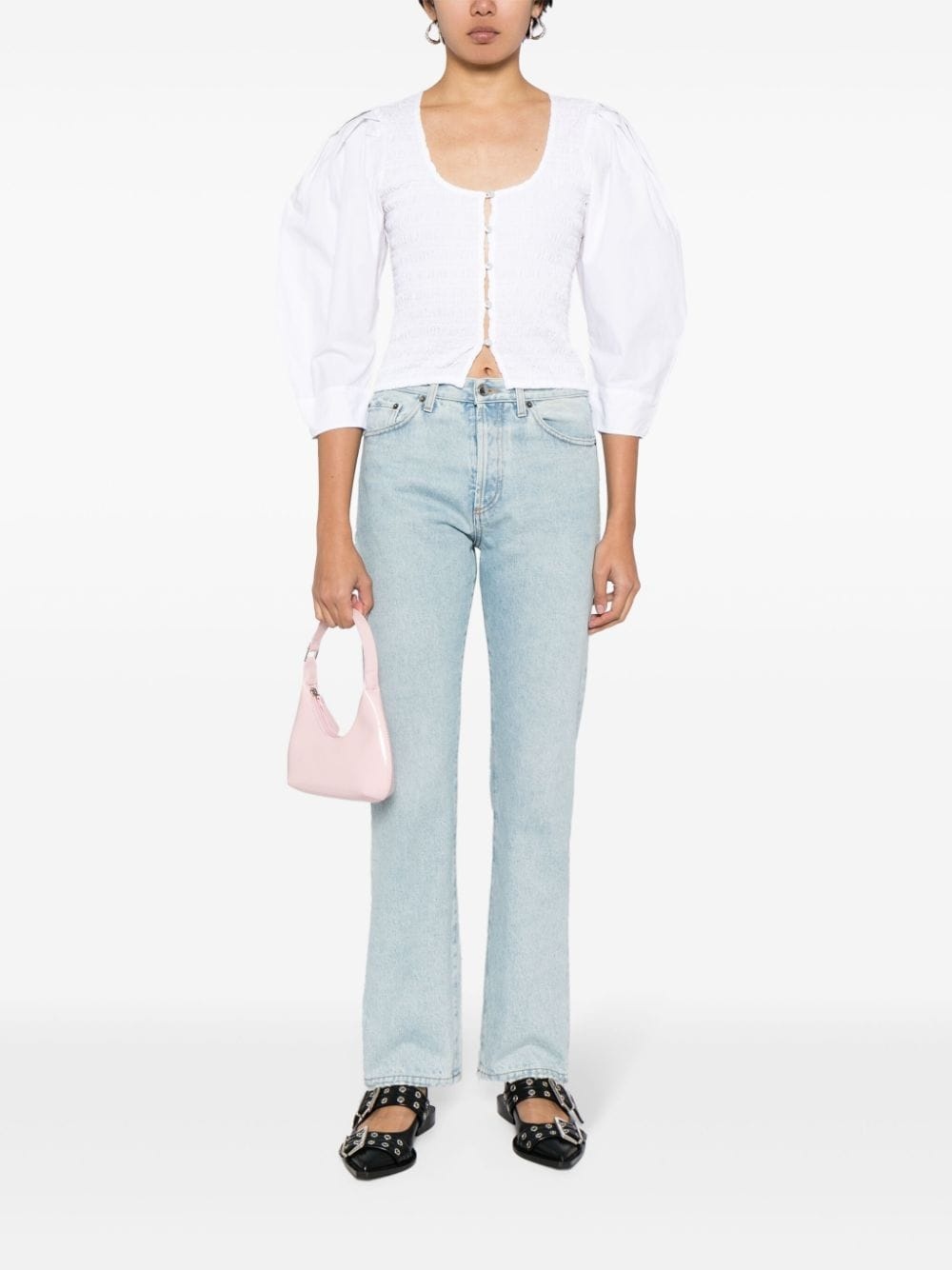 organic cotton-poplin blouse - 2