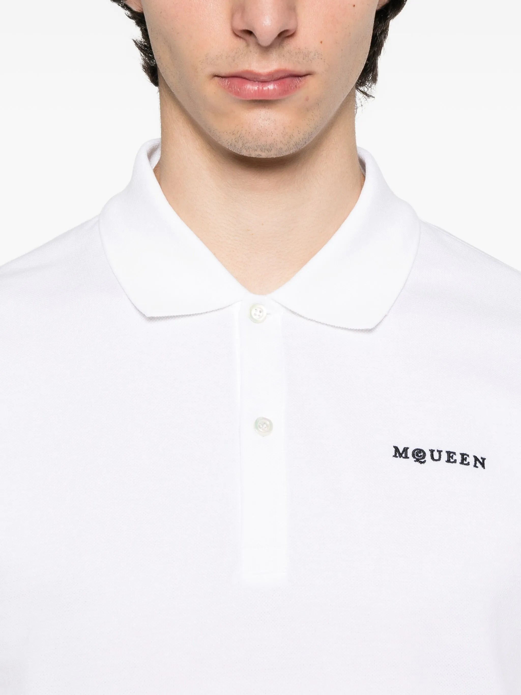 logo-embroidered polo shirt - 4