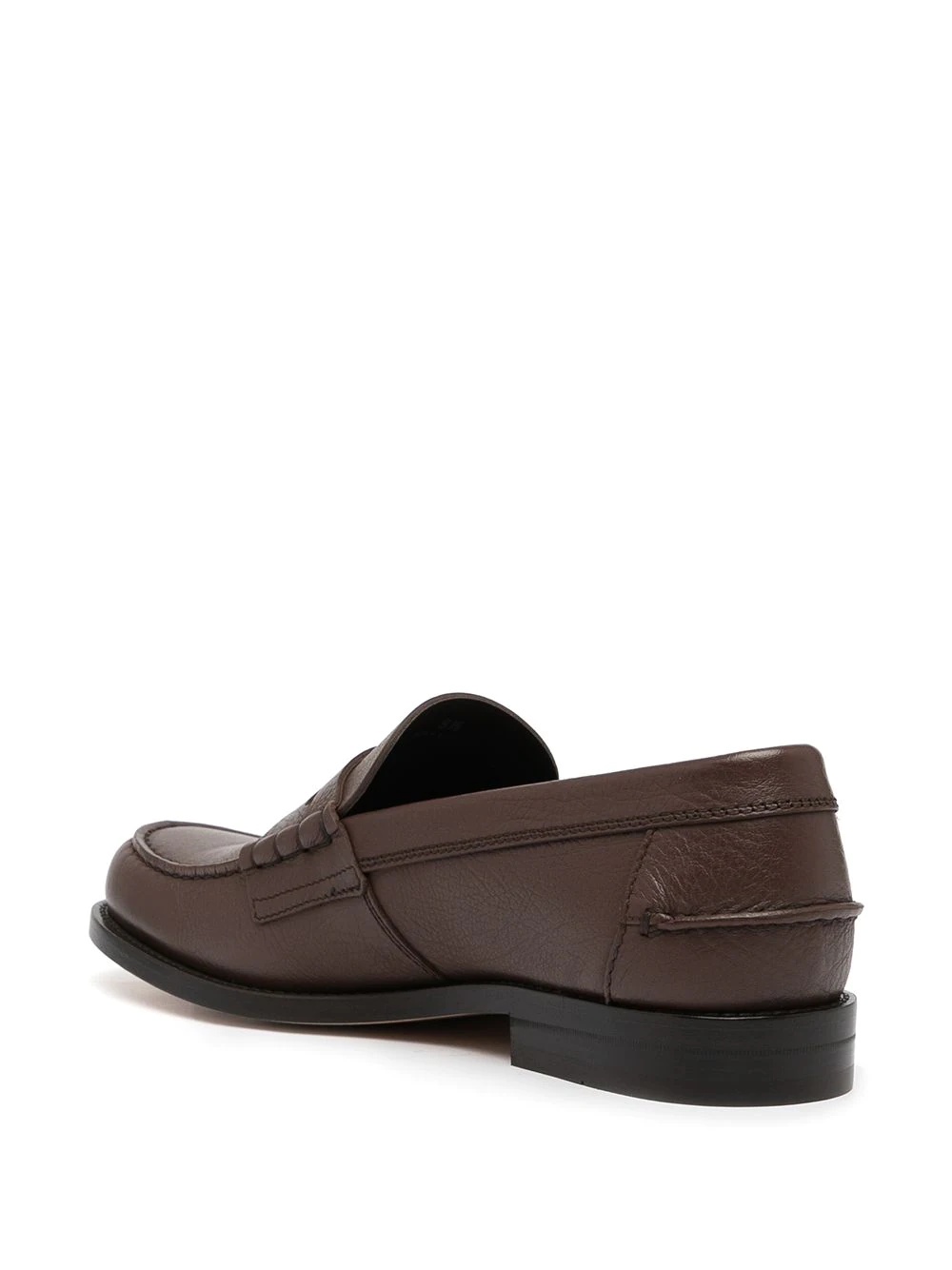 round-toe penny loafers - 3