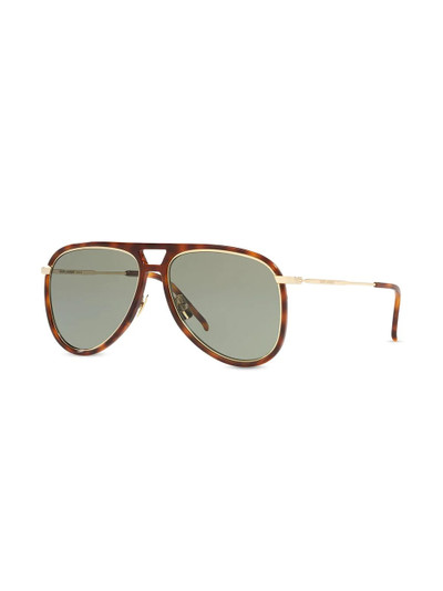 SAINT LAURENT double-frame aviator sunglasses outlook