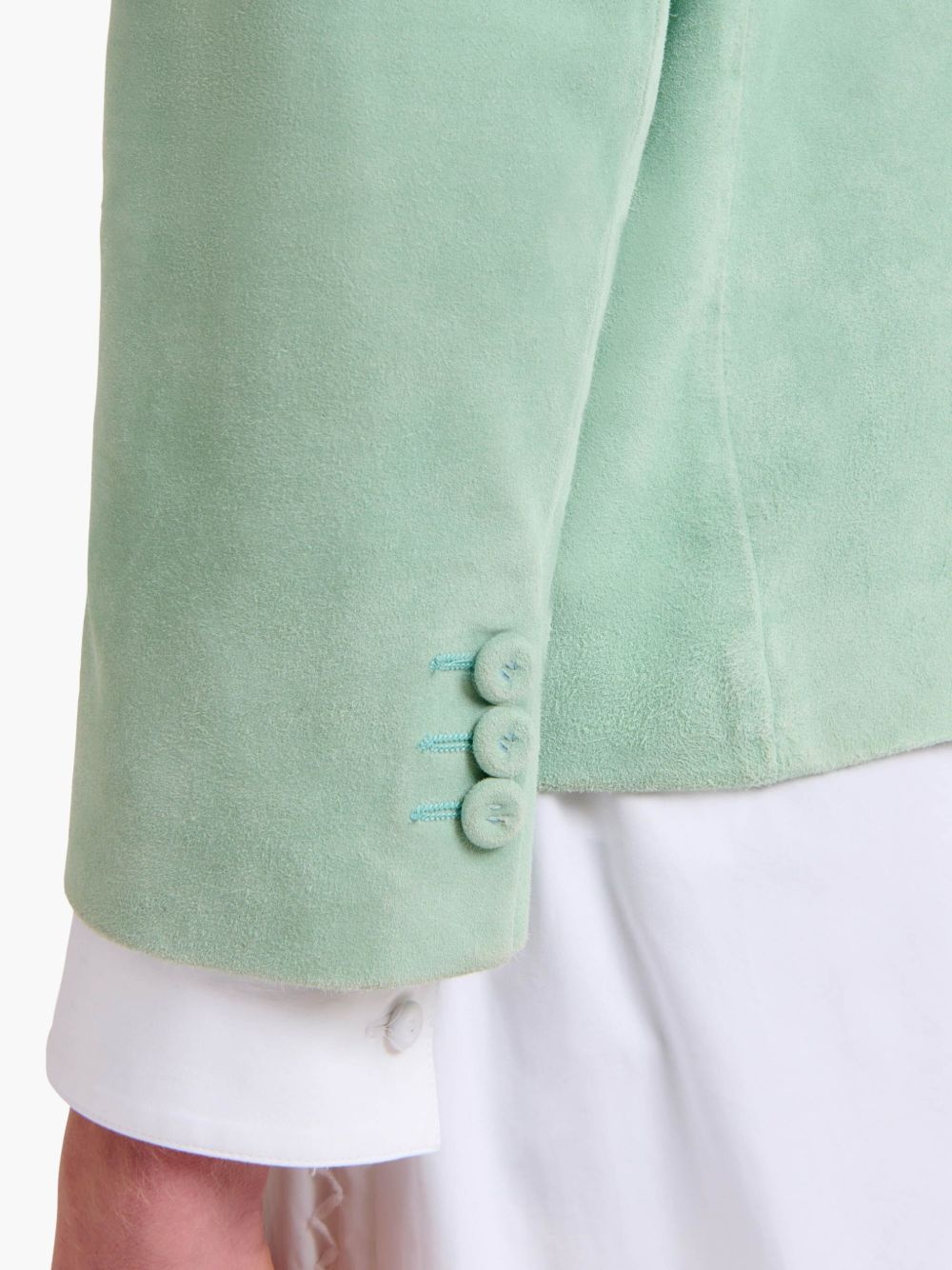 suede blazer - 6