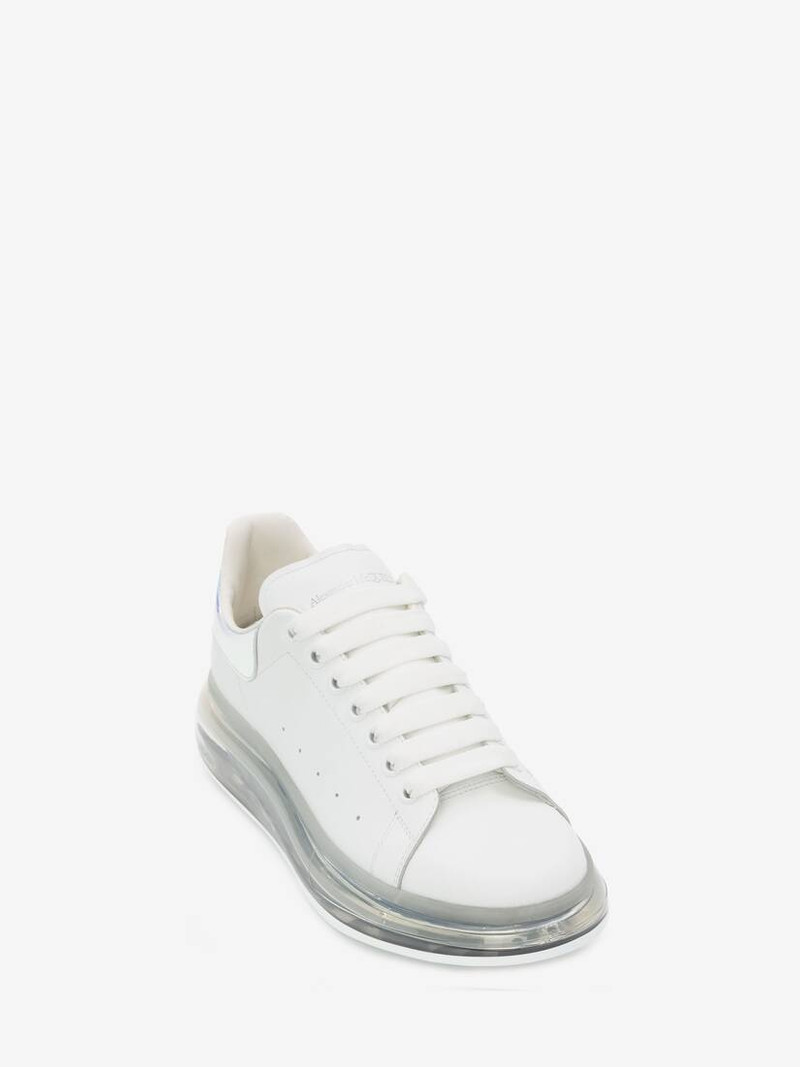 Alexander McQueen Oversized Sneaker in White/shock Pink outlook