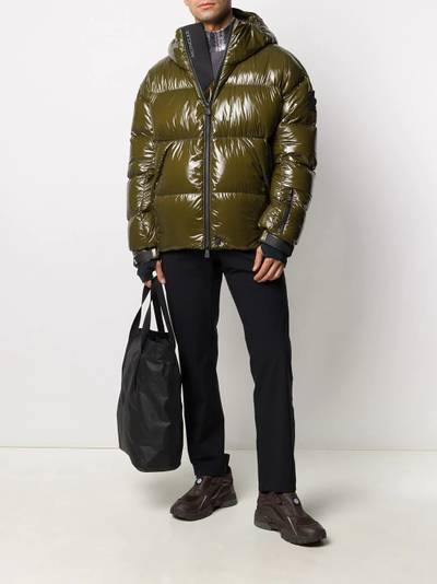 Moncler Grenoble high-shine padded coat outlook