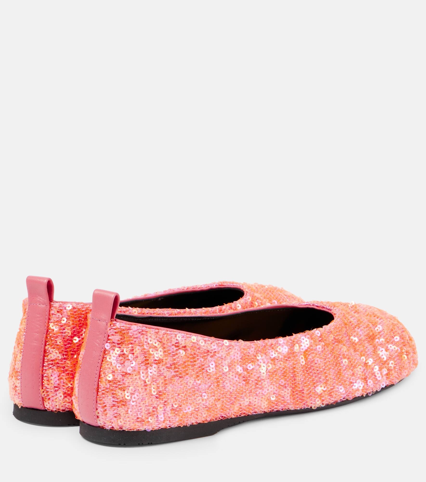Sequined ballet flats - 2