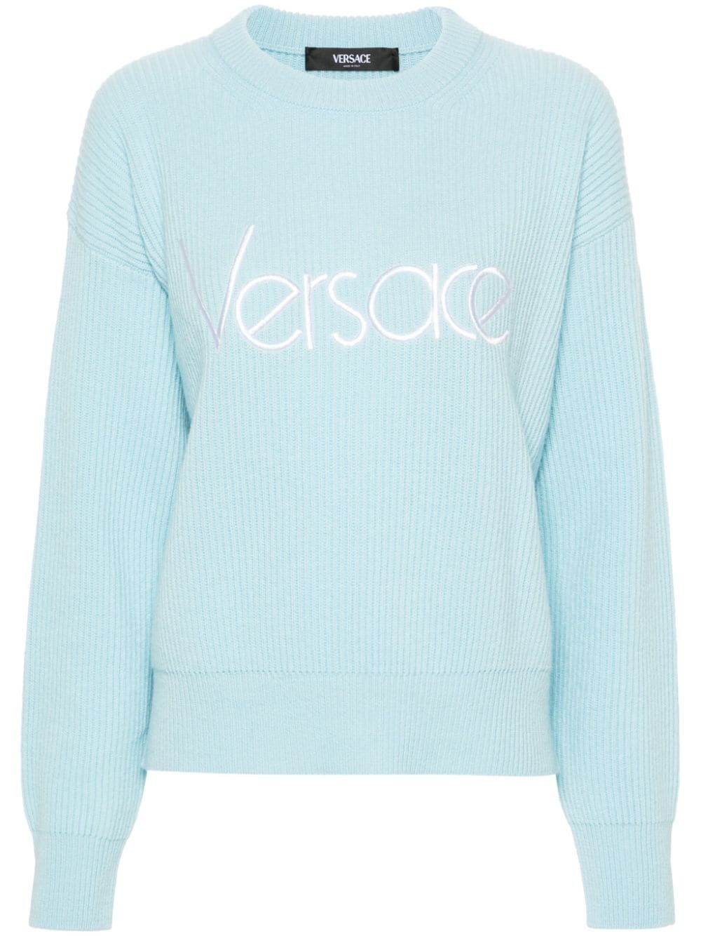 logo-embroidered jumper - 1