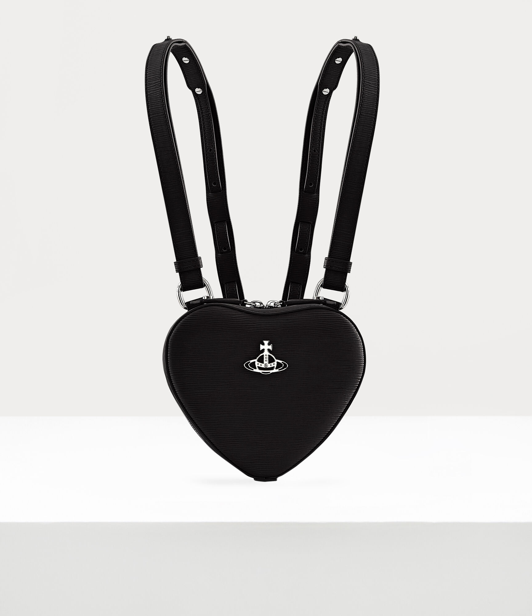 Vivienne Westwood Ella Heart Cross Body Bag in Black