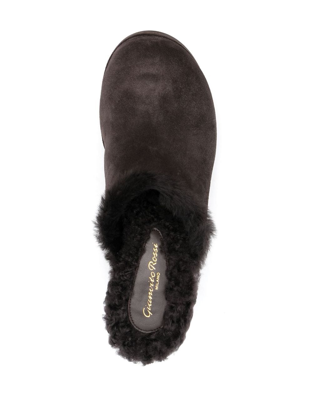 85mm fur-lining suede mules - 4