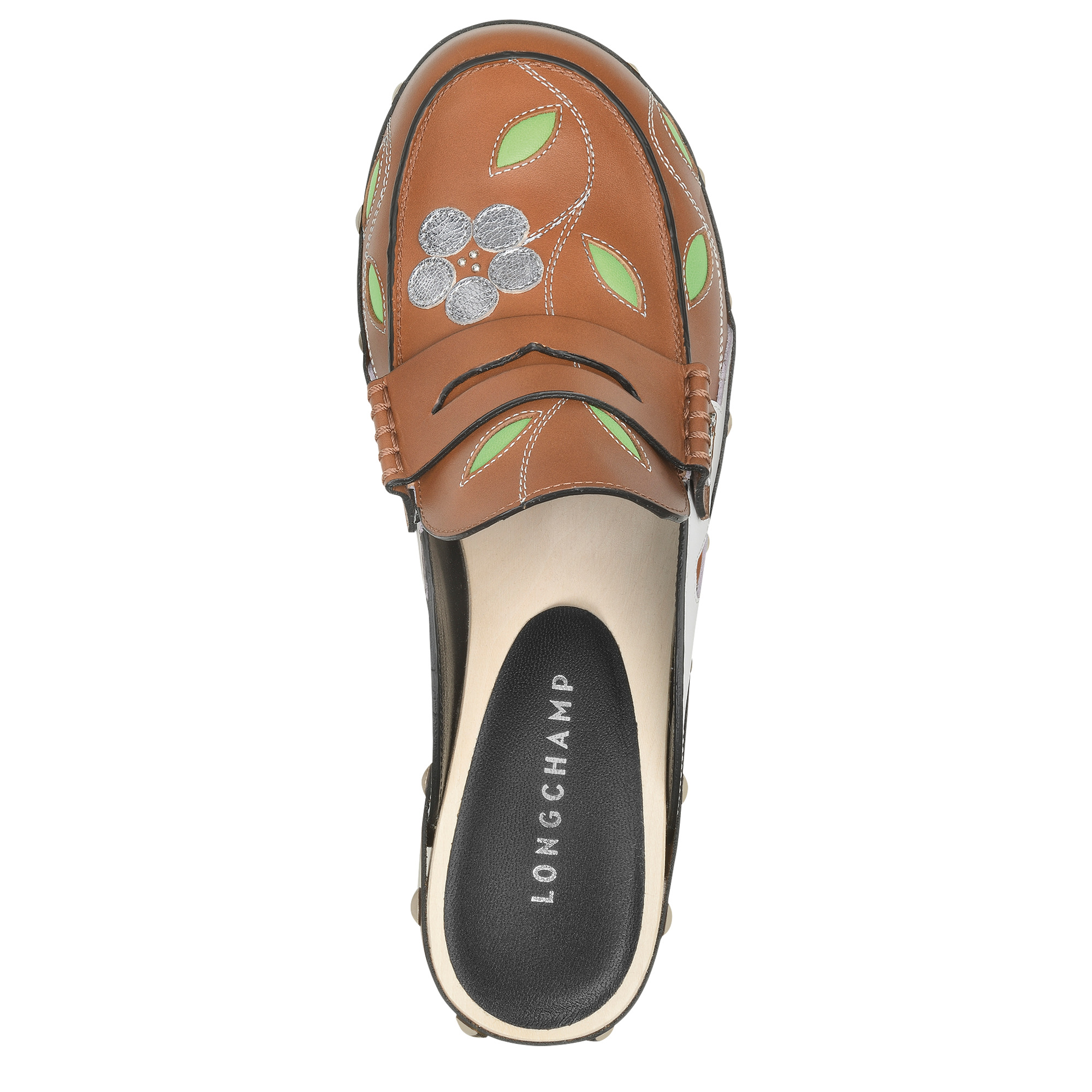 La Cigale Clogs Cognac - Leather - 4