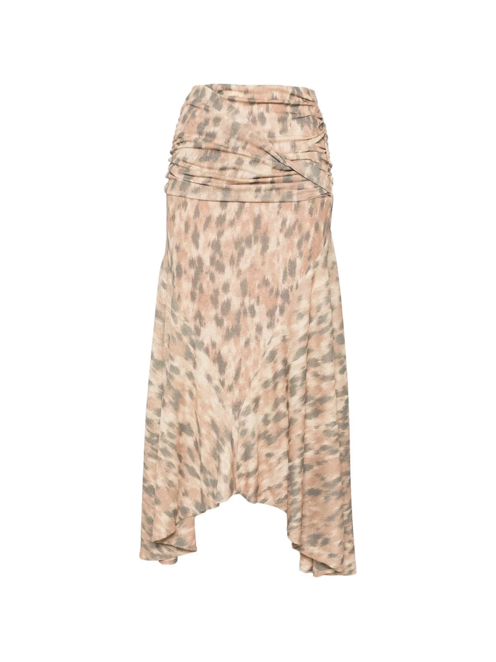 printed ruched skirt - 1
