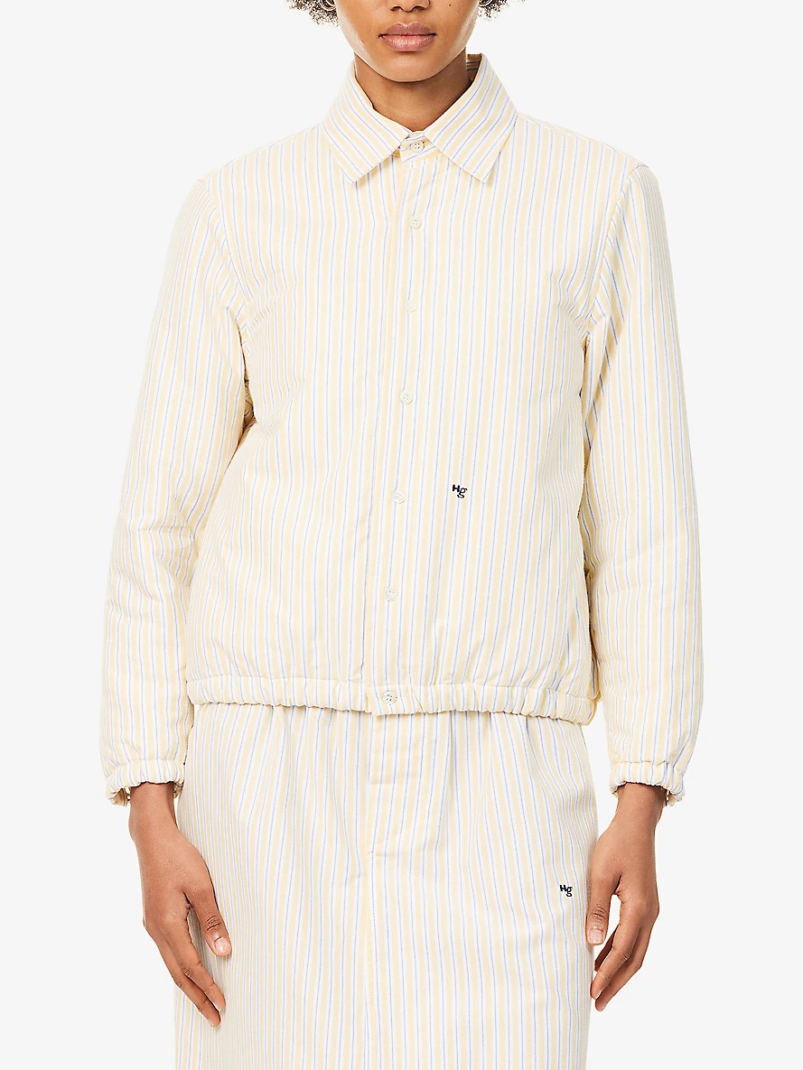 Striped Padded Cotton-Poplin Jacket - 3