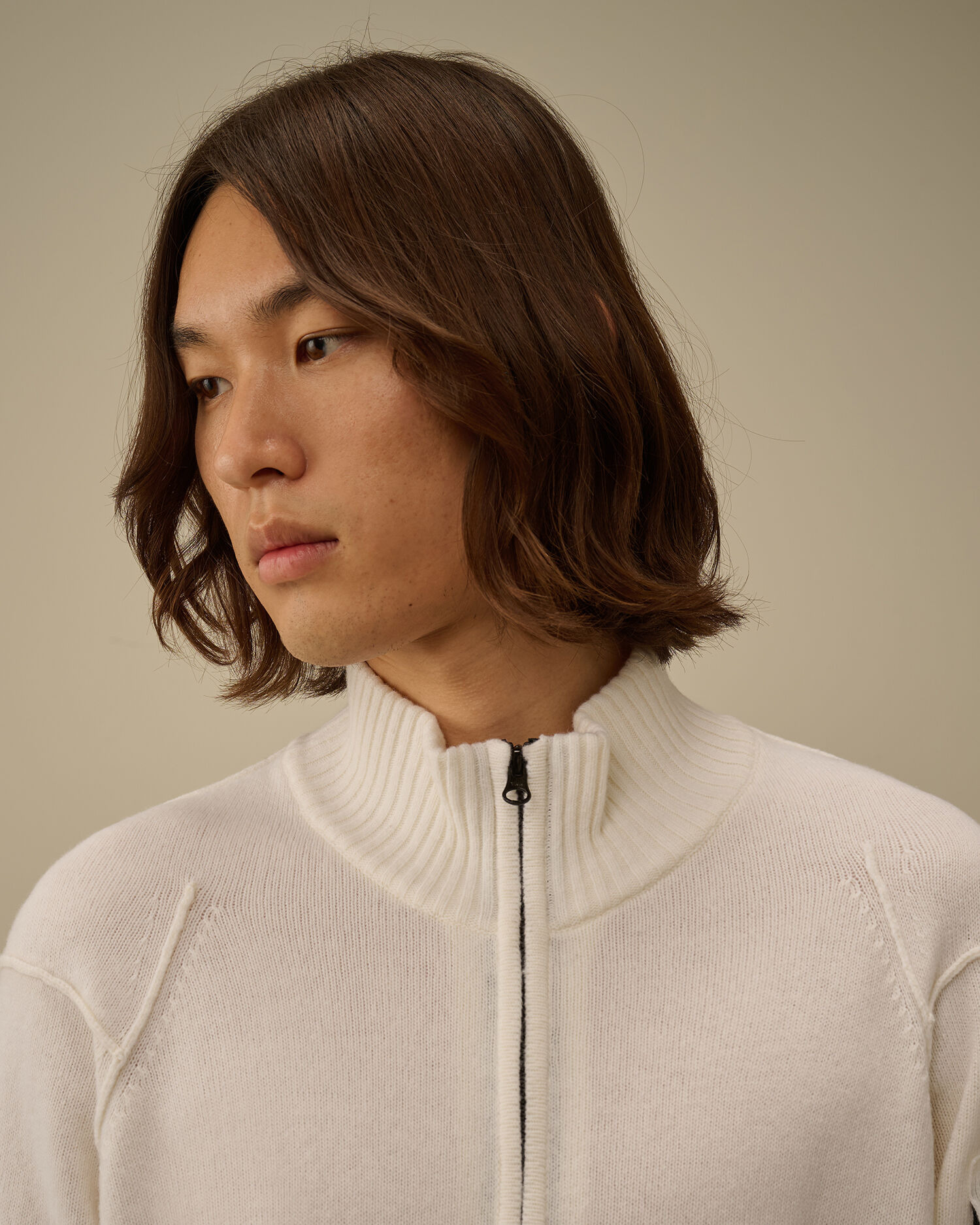 Lambswool GRS Full Zip Sweater - 6