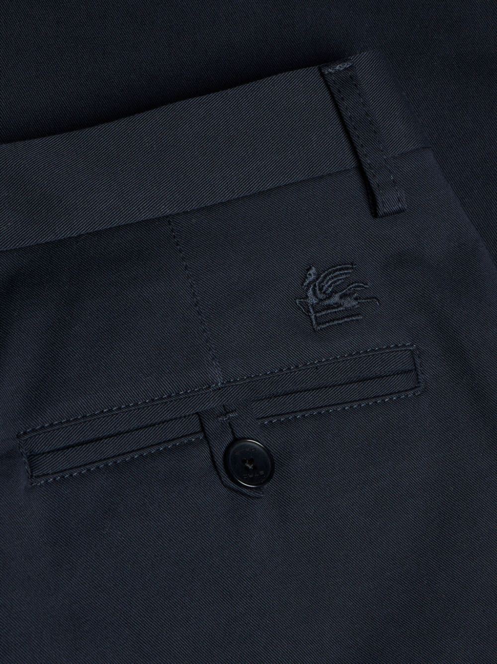 mid-rise slim-cut trousers - 6